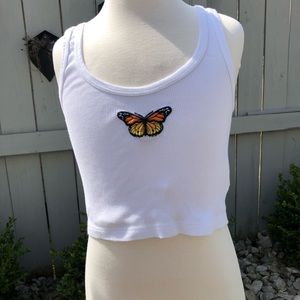 Brandy Melville Tank Top with Butterfly